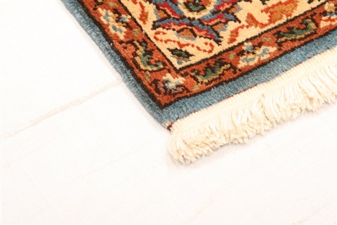 Tabriz Blue Hand Knotted 211 X 411  Area Rug 253-22128 Image 16