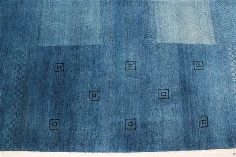 Gabbeh Blue Hand Knotted 91 X 1111 Area Rug 250-22141 Image 3