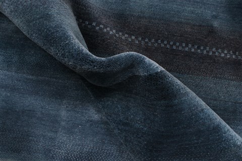 Gabbeh Blue Hand Knotted 91 X 1111 Area Rug 250-22141 Image 9