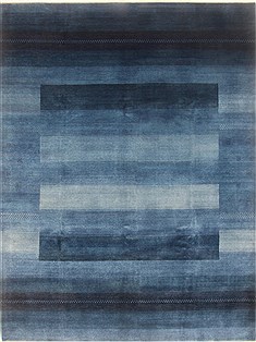 Gabbeh Blue Hand Knotted 9'1" X 11'11"  Area Rug 250-22141