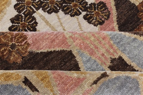 Modern Brown Hand Knotted 83 X 112  Area Rug 250-22144 Image 15