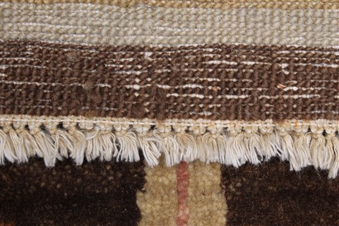 Modern Brown Hand Knotted 83 X 112  Area Rug 250-22144 Image 18