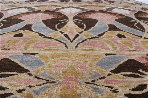 Modern Brown Hand Knotted 83 X 112  Area Rug 250-22144 Image 19