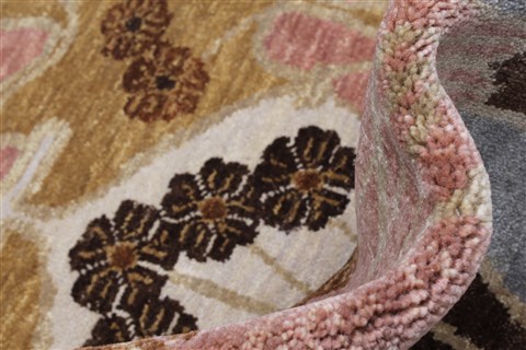 Modern Brown Hand Knotted 83 X 112  Area Rug 250-22144 Image 7