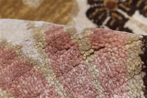 Modern Brown Hand Knotted 83 X 112  Area Rug 250-22144 Image 9