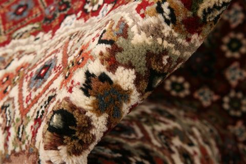 Tabriz Red Hand Knotted 210 X 51  Area Rug 253-22150 Image 4