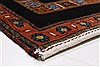 Gabbeh Black Hand Knotted 90 X 1110  Area Rug 250-22151 Thumb 7