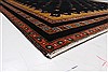 Gabbeh Black Hand Knotted 90 X 1110  Area Rug 250-22151 Thumb 8