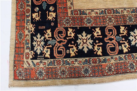 Gabbeh Beige Hand Knotted 80 X 112 Area Rug 250-22153 Image 5
