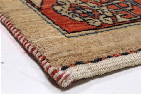 Gabbeh Beige Hand Knotted 80 X 112 Area Rug 250-22153 Image 6