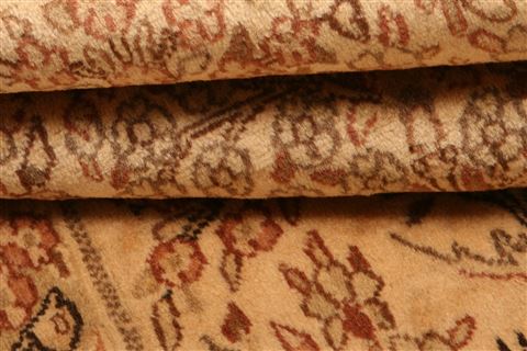 Kerman Beige Hand Knotted 31 X 55 Area Rug 100-22166 Image 8