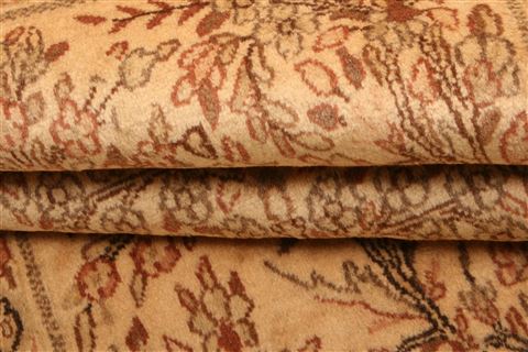 Kerman Beige Hand Knotted 31 X 55 Area Rug 100-22166 Image 9