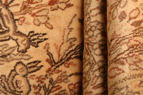 Kerman Beige Hand Knotted 31 X 55 Area Rug 100-22166 Image 11