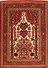 Qum Red Hand Knotted 37 X 50 Area Rug 100-22173 Thumb 0