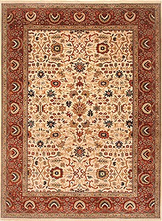 Serapi Beige Hand Knotted 8'10" X 11'9"  Area Rug 250-22177