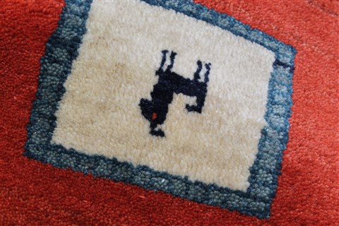 Gabbeh Multicolor Hand Knotted 91 X 1110 Area Rug 250-22178 Image 10