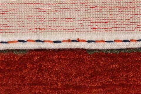 Gabbeh Multicolor Hand Knotted 91 X 1110 Area Rug 250-22178 Image 20