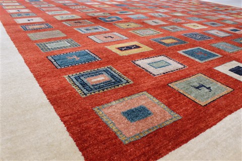 Gabbeh Multicolor Hand Knotted 91 X 1110 Area Rug 250-22178 Image 2
