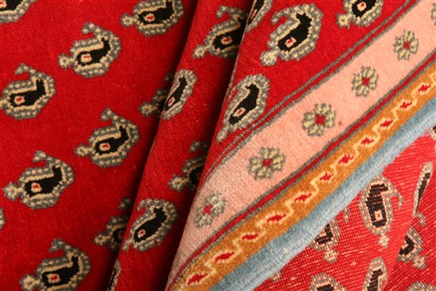 Qashqai Red Hand Knotted 35 X 51 Area Rug 100-22185 Image 2