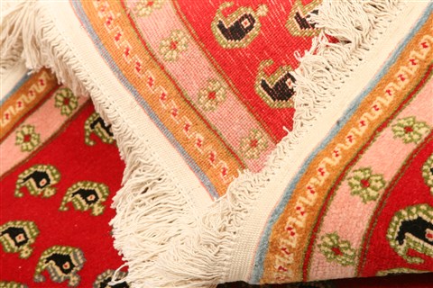 Qashqai Red Hand Knotted 35 X 51 Area Rug 100-22185 Image 5