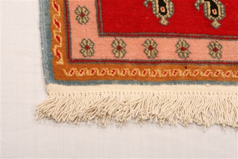 Qashqai Red Hand Knotted 35 X 51 Area Rug 100-22185 Image 16