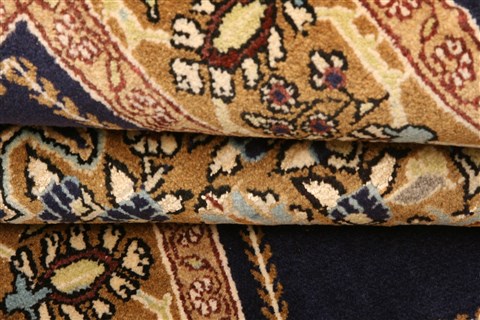 Qum Blue Hand Knotted 36 X 50 Area Rug 100-22193 Image 7