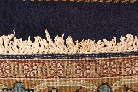 Qum Blue Hand Knotted 36 X 50 Area Rug 100-22193 Image 13