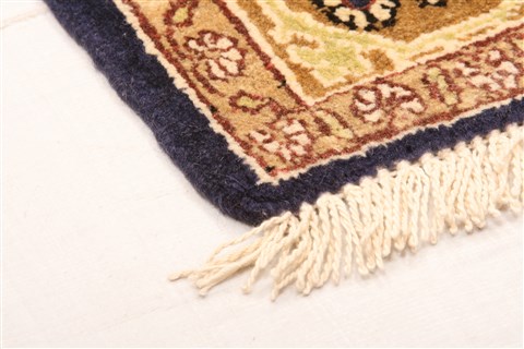 Qum Blue Hand Knotted 36 X 50 Area Rug 100-22193 Image 16