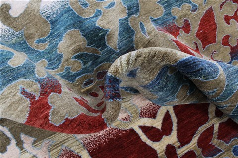 Gabbeh Multicolor Hand Knotted 79 X 111 Area Rug 250-22203 Image 12