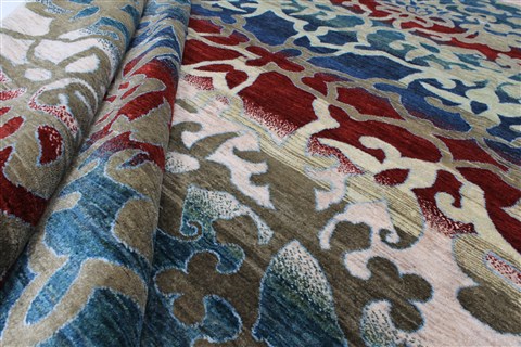 Gabbeh Multicolor Hand Knotted 79 X 111 Area Rug 250-22203 Image 14
