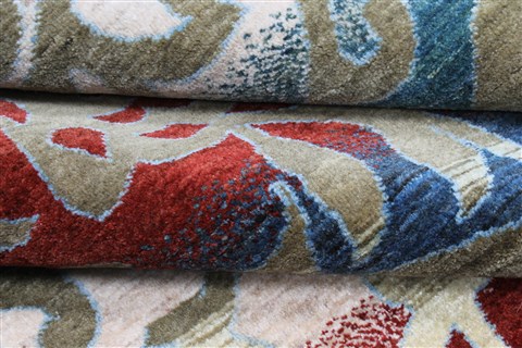 Gabbeh Multicolor Hand Knotted 79 X 111 Area Rug 250-22203 Image 15