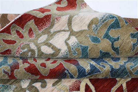 Gabbeh Multicolor Hand Knotted 79 X 111 Area Rug 250-22203 Image 16