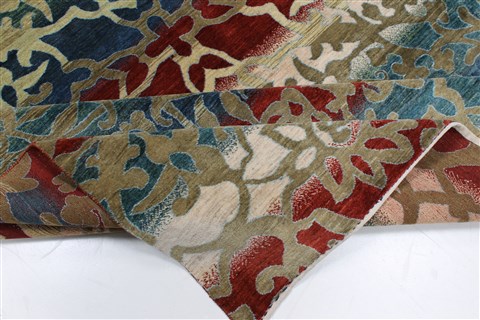 Gabbeh Multicolor Hand Knotted 79 X 111 Area Rug 250-22203 Image 18