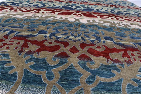 Gabbeh Multicolor Hand Knotted 79 X 111 Area Rug 250-22203 Image 22