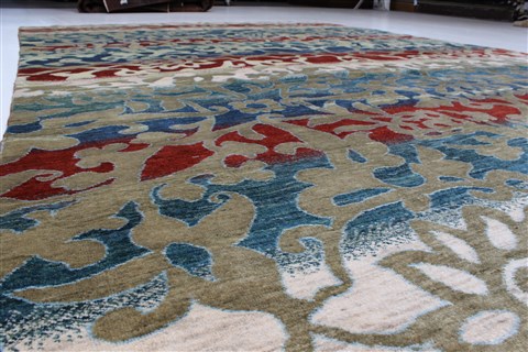 Gabbeh Multicolor Hand Knotted 79 X 111 Area Rug 250-22203 Image 2