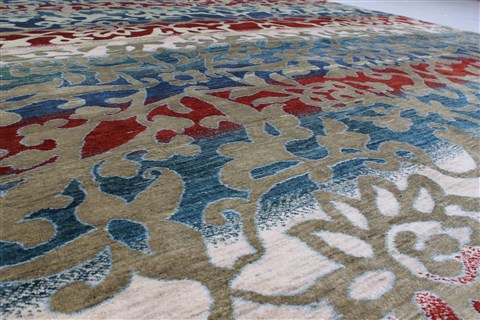 Gabbeh Multicolor Hand Knotted 79 X 111 Area Rug 250-22203 Image 3