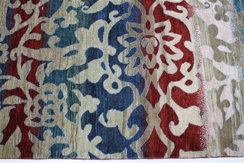 Gabbeh Multicolor Hand Knotted 79 X 111 Area Rug 250-22203 Image 4