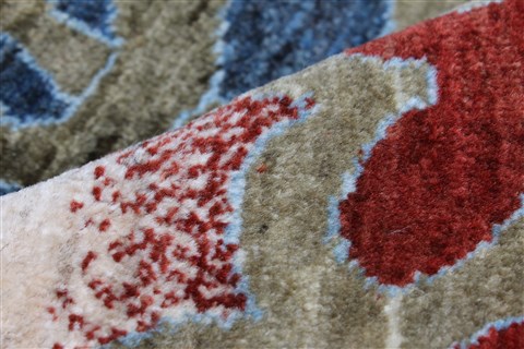 Gabbeh Multicolor Hand Knotted 79 X 111 Area Rug 250-22203 Image 8