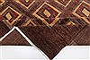 Gabbeh Brown Hand Knotted 94 X 118  Area Rug 250-22204 Thumb 18