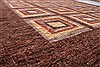 Gabbeh Brown Hand Knotted 94 X 118  Area Rug 250-22204 Thumb 1