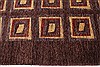 Gabbeh Brown Hand Knotted 94 X 118  Area Rug 250-22204 Thumb 2