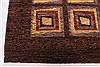 Gabbeh Brown Hand Knotted 94 X 118  Area Rug 250-22204 Thumb 4