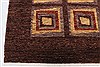 Gabbeh Brown Hand Knotted 94 X 118  Area Rug 250-22204 Thumb 4
