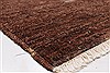 Gabbeh Brown Hand Knotted 94 X 118  Area Rug 250-22204 Thumb 5