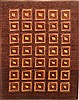 Gabbeh Brown Hand Knotted 94 X 118  Area Rug 250-22204 Thumb 0