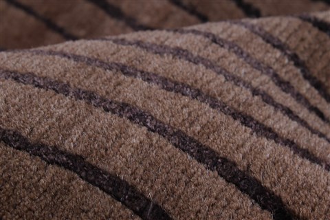 Modern Brown Hand Knotted 90 X 1110 Area Rug 250-22206 Image 8