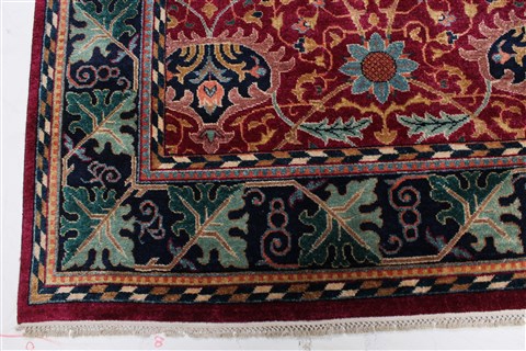 Ziegler Red Hand Knotted 811 X 119  Area Rug 250-22208 Image 14