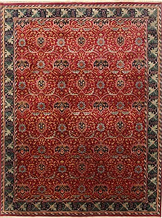 Ziegler Red Hand Knotted 8'11" X 11'9"  Area Rug 250-22208