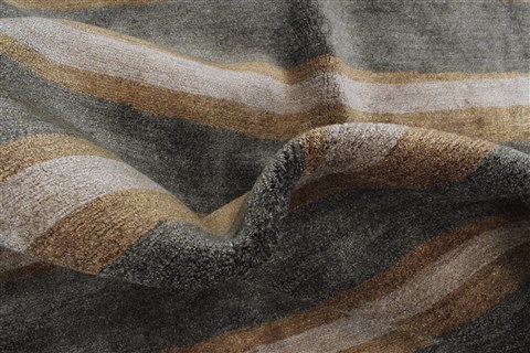 Modern Green Hand Knotted 90 X 120 Area Rug 250-22215 Image 10