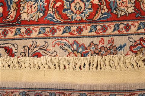 Sarouk Red Hand Knotted 37 X 47 Area Rug 100-22216 Image 5